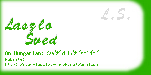 laszlo sved business card